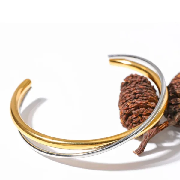 Xρυσό γυναικείο διπλό bracelet