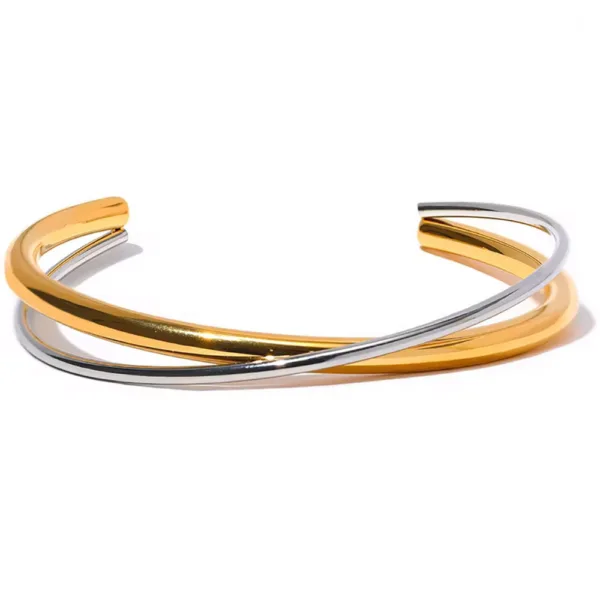 Xρυσό γυναικείο διπλό bracelet
