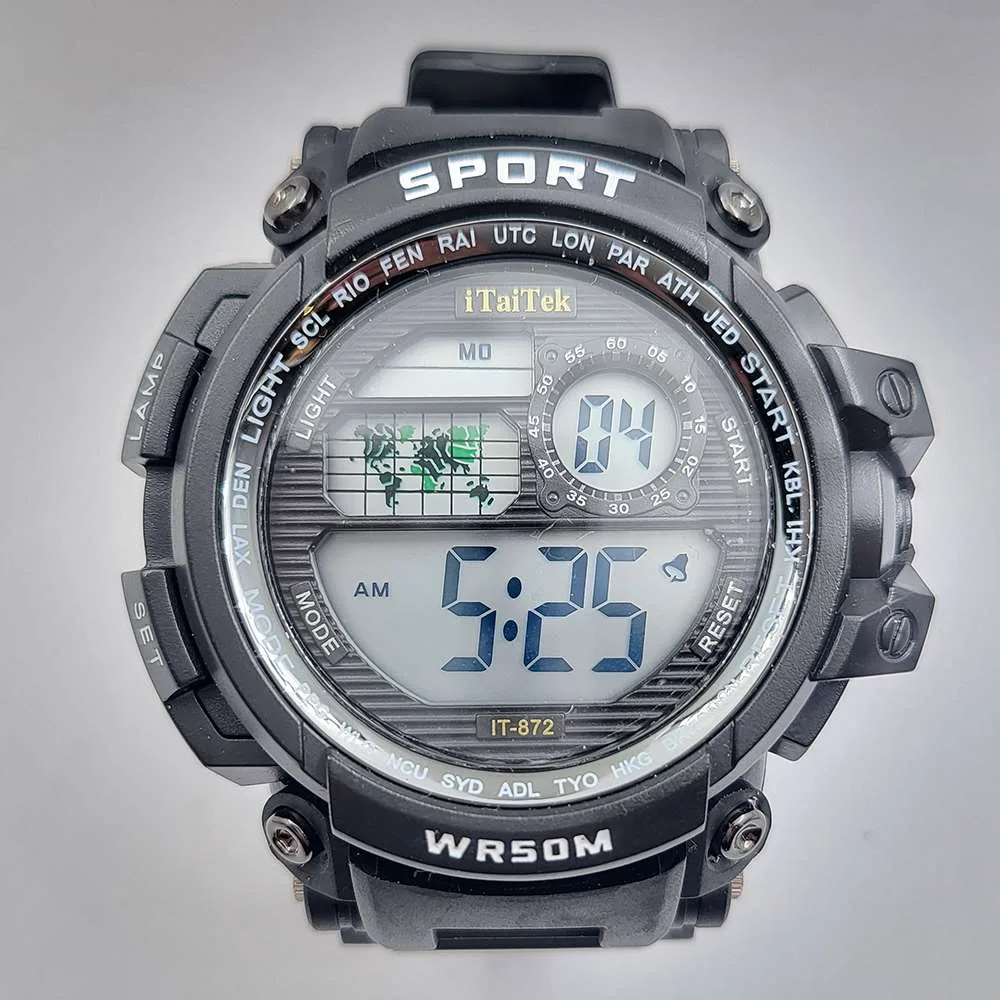 Sport ρολόϊ chrono μαύρο