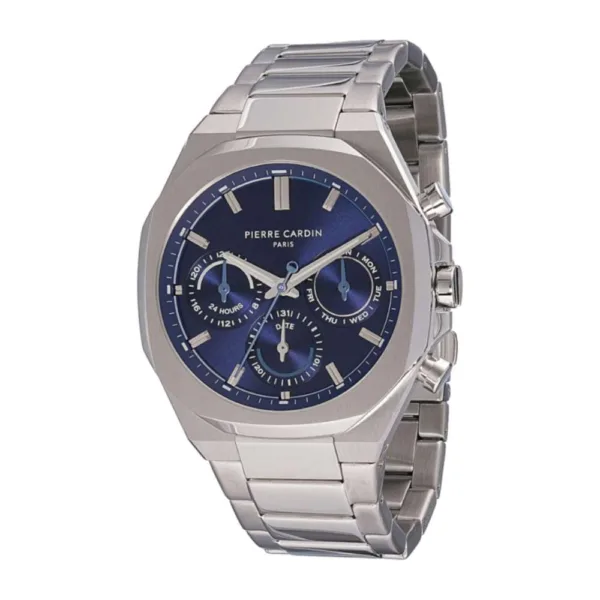 Pierre Cardin Elysee chrono blue dial χρονόγραφος