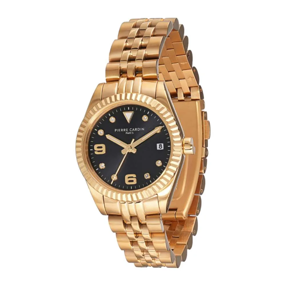 Pierre Cardin opera gold black dial