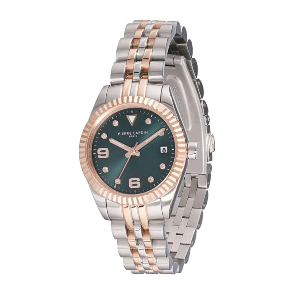 Pierre Cardin Opera rose gold green dial