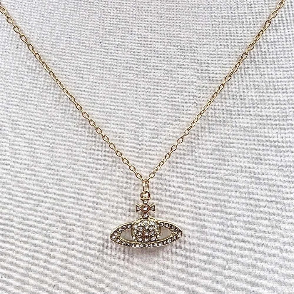 Saturn χρυσό κρεμαστό