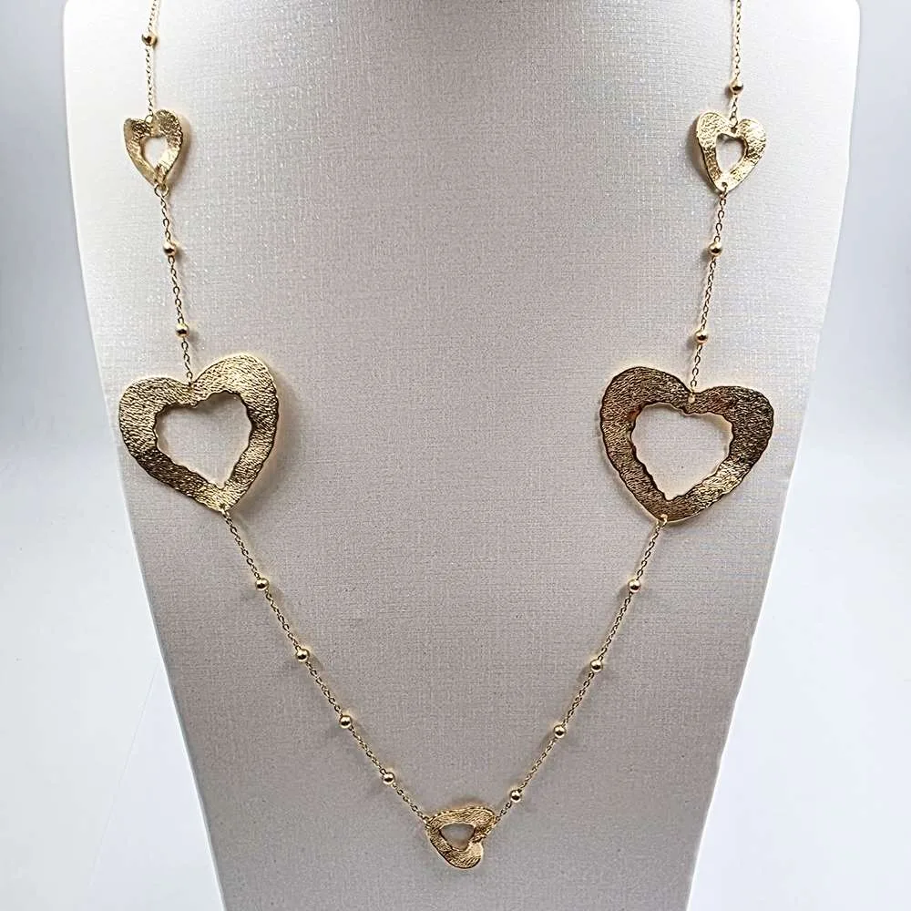 Χρυσές καρδιές κρεμαστό