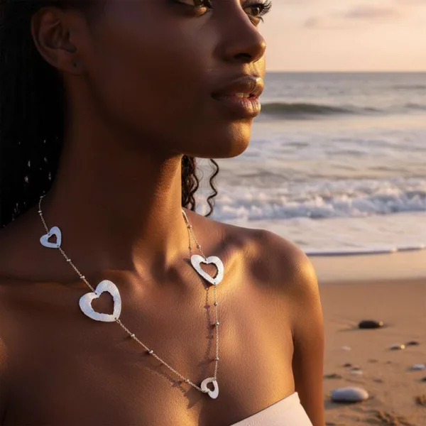 Ατσαλινες καρδιές κρεμαστό γυναικείο