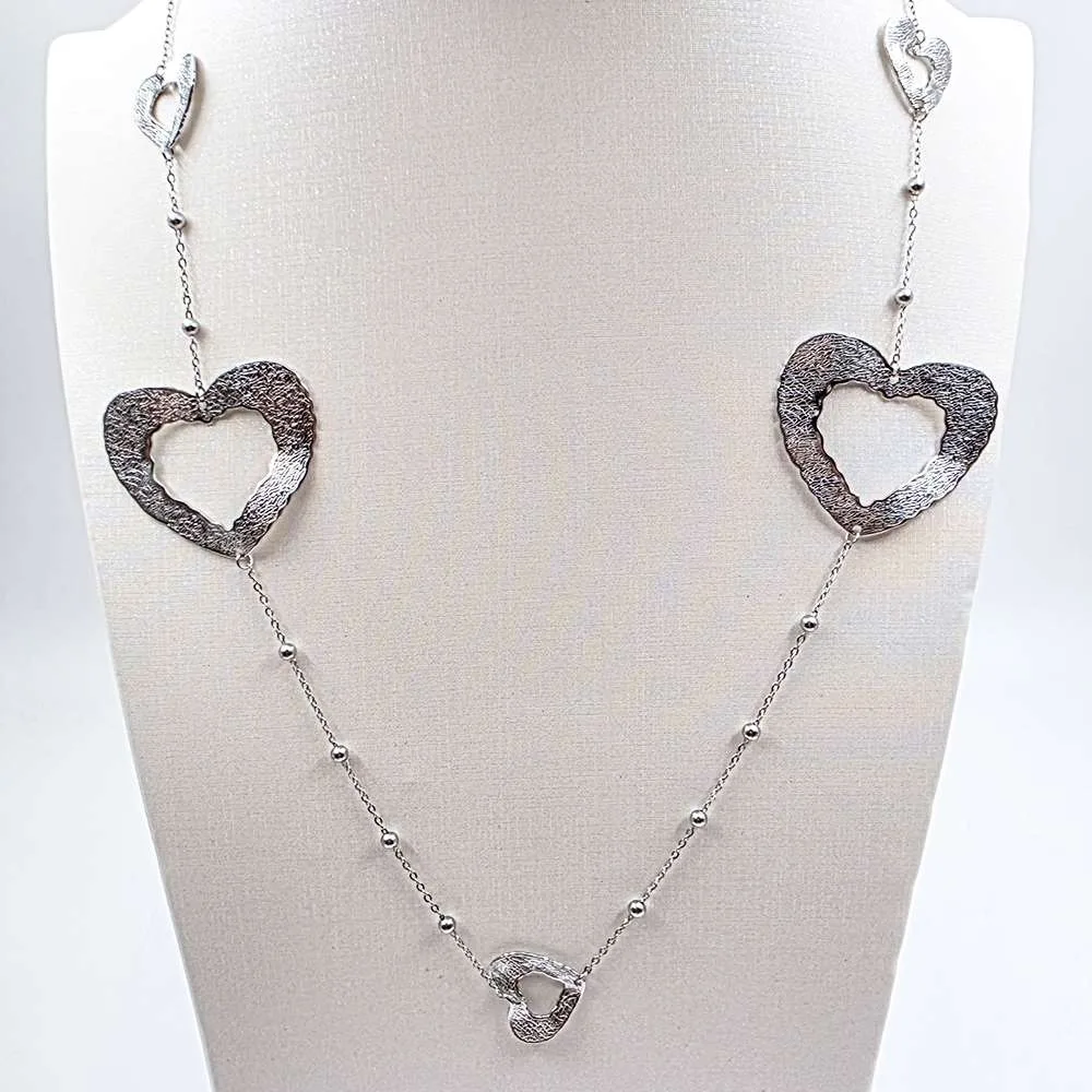 Ατσαλινες καρδιές κρεμαστό γυναικείο