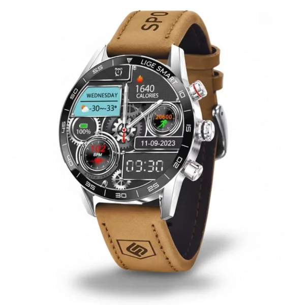 LIGE smart watch παλμοί κλήσεις οξυγόνο αίματος επαφές