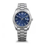 TOMI ανδρικό ρολόι 40μμ μπλε καντράν απο ατσάλι