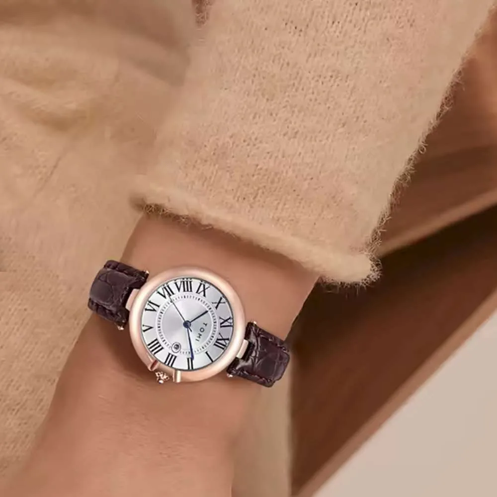 TOMI γυναικείο ρολόι 32μμ επίχρυσο elegant με καφέ κροκό λουράκι και λατινικές ενδειξεις 3 (Copy) γυναικείο ρολόι 32μμ επίχρυσο elegant με καφέ κροκό λουράκι και λατινικές ενδειξεις 1