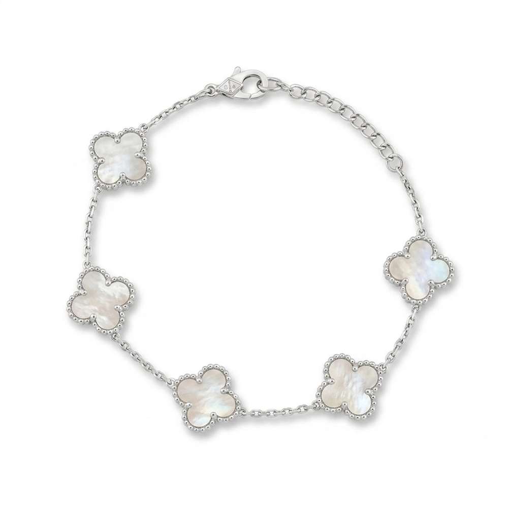 Clover φίλντισι ατσάλι μεγάλο βραχιόλι 1 Clover φίλντισι ατσάλι μεγάλο βραχιόλι
