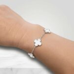 Clover φίλντισι ατσάλι μεγάλο βραχιόλι