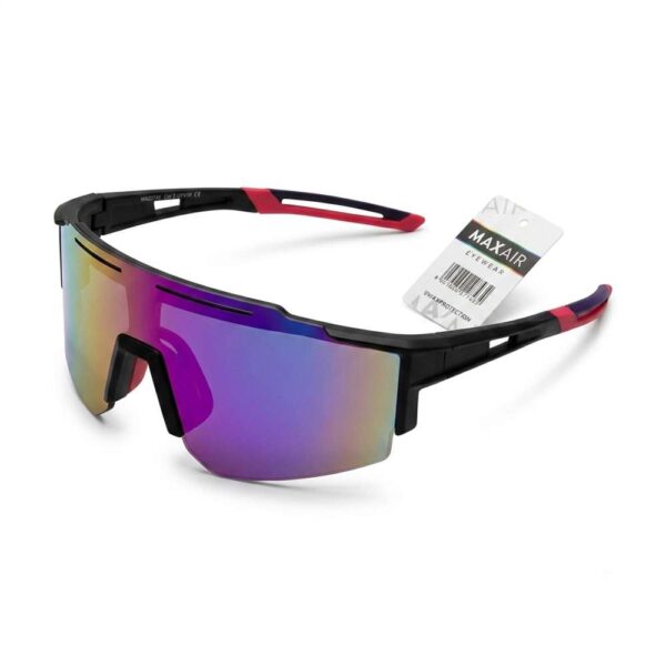 Γυαλιά μάσκα σπορ unisex μεγάλα μαύρος σκελετός