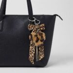 Μπρελόκ κλειδιά αξεσουάρ τσάντας charm bag λεοπάρντ