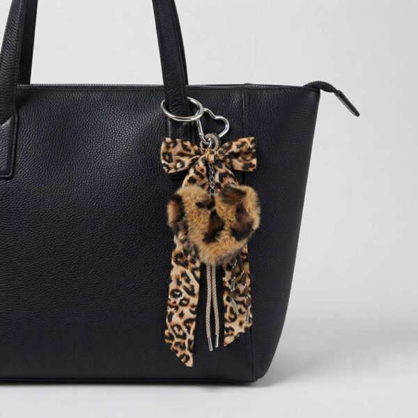 Μπρελόκ κλειδιά αξεσουάρ τσάντας charm bag λεοπάρντ