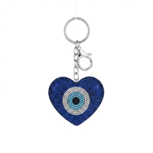 Μπρελόκ κλειδιά αξεσουάρ τσάντας charm bag μάτι γούρι στρας