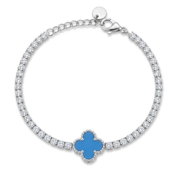 Clover ριβιέρα βραχιόλι με ζιργκόν