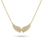 Φτερά αγγέλου angel wings κρεμαστό γυναικείο χρυσό