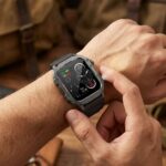 Smartwatch ασημί με παλμογράφο και φακό
